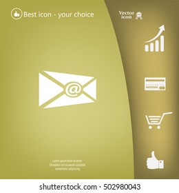 Mail icon. Vector