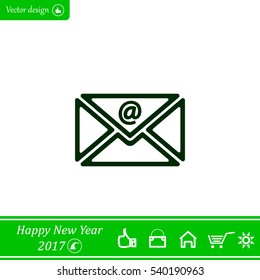 Mail icon. Vector