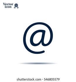 At mail icon vector
