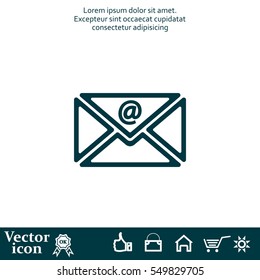 Mail icon. Vector