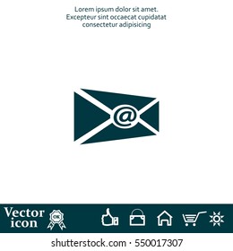 Mail icon. Vector