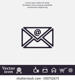 Mail icon. Vector