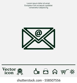 Mail icon. Vector