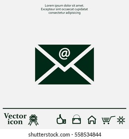 Mail icon. Vector