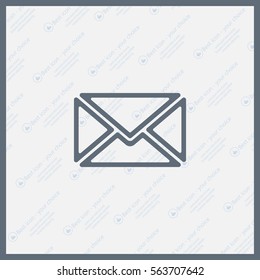Mail icon. Vector