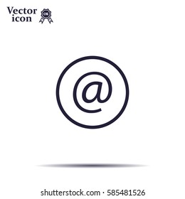 At mail icon vector