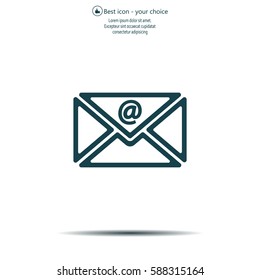 Mail icon. Vector