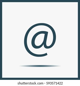 At mail icon vector