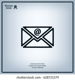 Mail icon. Vector