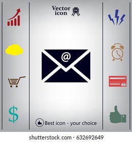 Mail icon. Vector