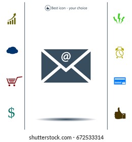 Mail icon. Vector