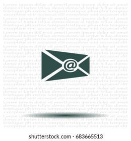 Mail icon. Vector