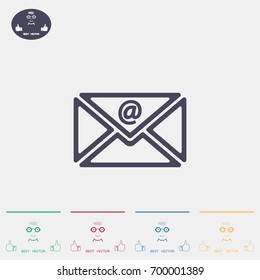 Mail icon. Vector