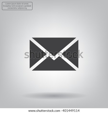 Mail icon. Vector