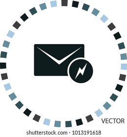 Mail icon, vector design element
