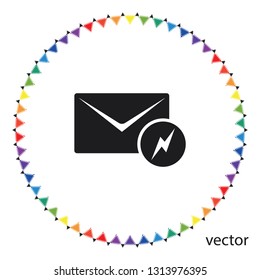 Mail icon, vector design element