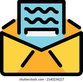 Mail icon vector design flat