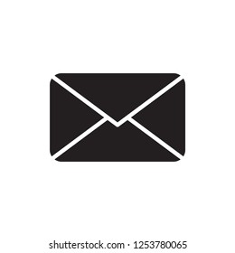 mail icon vector design. glyph style