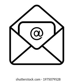 Mail icon vector. email icon vector. E-mail icon. Envelope illustration