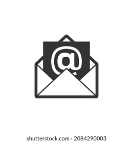 Mail icon vector. email icon vector. E-mail icon. Envelope illustration