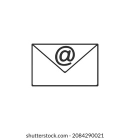 Mail icon vector. email icon vector. E-mail icon. Envelope illustration
