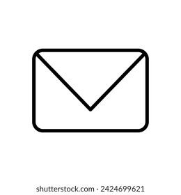 Vector de icono de correo. vector de icono de correo. Icono de correo electrónico. Ilustración de sobre