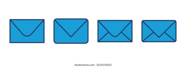 Ícone de e-mail vetor. ícone de e-mail vetor. Ícone de email. Ilustração do envelope