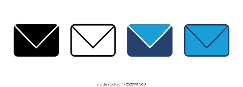 Ícone de e-mail vetor. ícone de e-mail vetor. Ícone de email. Ilustração do envelope