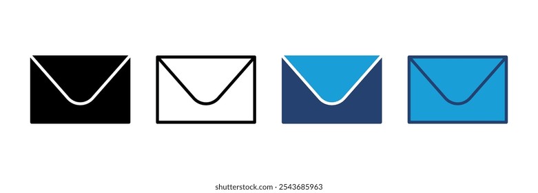 Ícone de e-mail vetor. ícone de e-mail vetor. Ícone de email. Ilustração do envelope