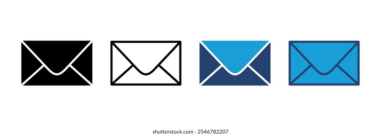 Ícone de e-mail vetor. ícone de e-mail vetor. Ícone de email. Ilustração do envelope