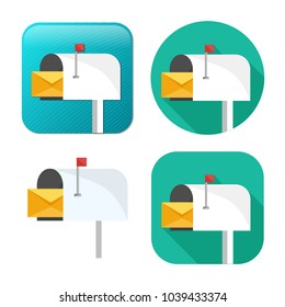 mail icon - vector email icon - send message sign symbol