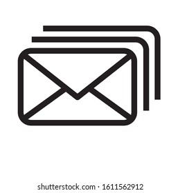 Mail icon vector, Email sign