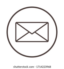 E-Mail-Icon-Vektorillustration, E-Mail-Zeichen