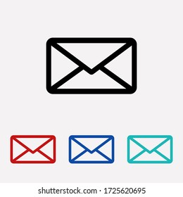 Mail icon vector. Email sign