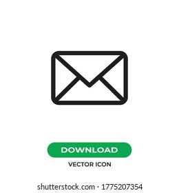 Vector de icono de correo. Firma de correo electrónico