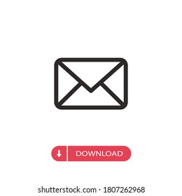 Mail icon vector. Email sign