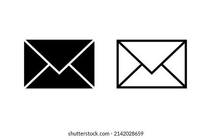 Vector de icono de correo. signo y símbolo de correo electrónico. Icono de correo electrónico. Icono de sobre