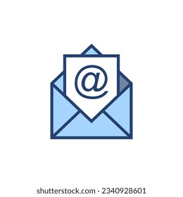 E-Mail-Icon-Vektorgrafik. E-Mail-Zeichen und -Symbol. E-Mail-Symbol Envelope-Symbol