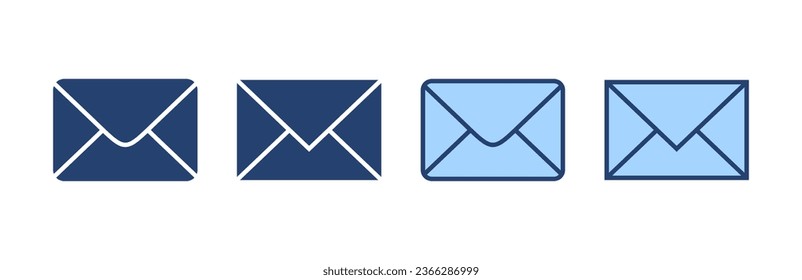 Vector de icono de correo. signo y símbolo de correo electrónico. Icono de correo electrónico. Icono de sobre