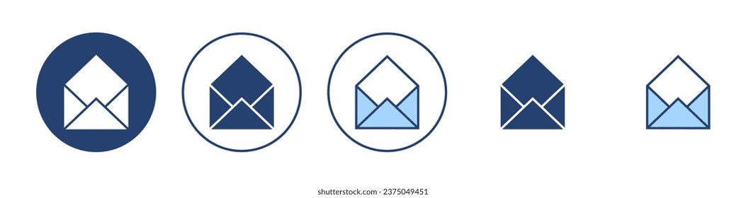 Vector de icono de correo. signo y símbolo de correo electrónico. Icono de correo electrónico. Icono de sobre