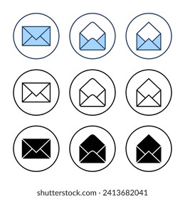 Mail icon vector. email sign and symbol. E-mail icon. Envelope icon