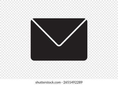 Ícone de email vetor. sinal e símbolo de email. Ícone de email. Ícone de envelope. ilustração isolada no plano de fundo transparente para design gráfico e da Web.