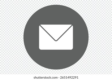 Mail icon vector. email sign and symbol. E-mail icon. Envelope icon. illustration isolated on transparent background for graphic and web design.
