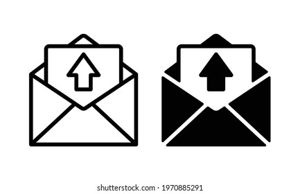 Mail icon vector. E-mail symbol vector