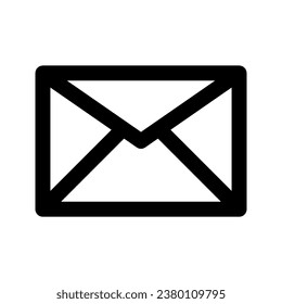 Mail icon vector. E-mail symbol. Envelope sign.