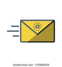 mail icon vector envelope illustration design