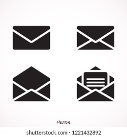 	
Mail icon vector, Envelope sign, Email symbol