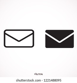 	
Mail icon vector, Envelope sign, Email symbol