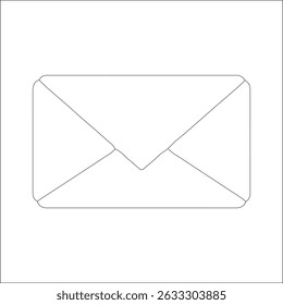 Mail icon vector, Envelope sign, Email symbol Vector outline