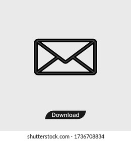 Pies vectoriales de icono de correo 10